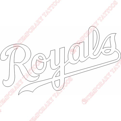 Kansas City Royals Customize Temporary Tattoos Stickers NO.1625